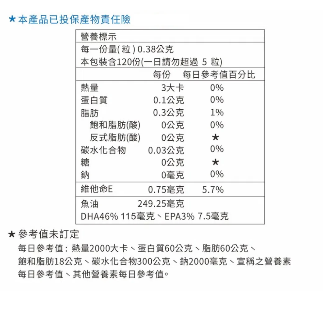 海得寶dha 46 5 產物責任險 (刪除1200 萬元)